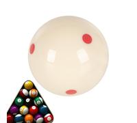 Genérico Cue Ball, Standard Pool Balls, 2.25in Billiard Cue Equipment, Precision Resin Material, 6 Red Dot Training Aid for Players, Beginners, Enthusiasts, Practice, Family Games