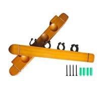 Generico Cue Rack - Hardwood, Cue Holder, Durable & Stylish | 4 Soft Clip Billiard for Pool Table Accessories, Čue Stick Organizer for Home, Game Room, Club Use