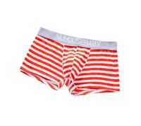 Genérico Cuecas Homem Algodão - Calzoncillos Boxer Hombre Pantalones Cortos de Esquina Plana de Cuatro Esquinas de Cintura Sexy a Juveniles para Hombres (Red M)