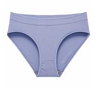 Genérico Cuecas Mulher Algodão Bragas de Mujer en Algodón Conjunto Bikini Acanalado con Diseño de Moda Cómodo para el Día a Día (Blue, M)