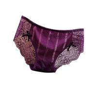 Genérico Cuecas Mulher,Bragas de Encaje sin Rastro para Mujer con Cintura Baja, Pantalones Triangulares de Entrepierna de algodón Suave, Deseo Puro, Seda Dulce y refrescante