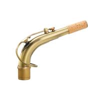 Genérico Cuello de Saxofón Alto Resistente y Altamente Resonante de Latón Dorado Antiguo de 24,5mm para Accesorios de Saxofón