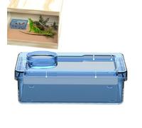 Genérico Cuenco Alimentación Reptil - Insectos Alimentador Plato Escape Prueba Tapa | Gusano Harina Super Gusano Alimentar con Calcio Polvo Compartimento, Lagarto Camaleón Iguana Alimentar Plato