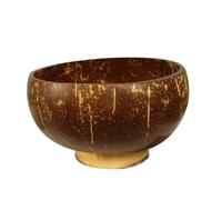 Genérico Cuenco de coco natural for ensaladas y postres, ideal como decoración for la cocina Para cocinas y comedores(Color09)