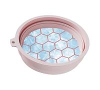 Genérico Cuenco Facial para Hielo con Bandeja de Hielo Incorporada, Baño de Hielo Facial Plegable de Silicona para Terapia de Inmersión Fría, Herramienta de Spa Portátil para Casa y Viajes