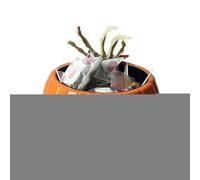 Generico Cuenco para dulces de Halloween - Porta aperitivos calabaza | Contenedor de azúcar con mano esqueleto animat para casa, patio, porche, , Halloween