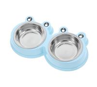 Genérico Cuenco para Perros y Gatos cucharadas para Comida Cuchara de Comida para Mascotas comederos y bebederos para Perros Cosas de Cachorros Tapa de Lata de Gato Bol Abdominales Sky-Blue
