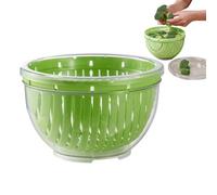 Genérico Cuenco Picador De Ensalada: Cortador De Verduras De Calidad Alimentaria, Cuenco De Almacenamiento Con Tapa Para Preparación De Ensaladas, Frutas Y Verduras | Picadora Y Cortadora De De