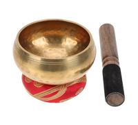Genérico Cuenco Tibetano Para y Yoga Juego De Cojín y Palo Diámetro 8 Cm Decoración Budista Sonido Relajante y Profundo