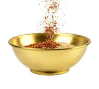 Genérico Cuencos de cobre | Gran Recipiente Almacenador para Mezcla y Guardado de Ensaladas | Platos de cobre | para Chef, Alimentación, Cocina, Repostería, Servicio, Hogar y Ensalada de Frutas