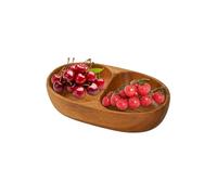 Generico Cuencos para aperitivos - Cuencos para aperitivos de frutas secas para - Contenedor de alimentos de madera para cocina nueces cereales Candy Picnic Camping