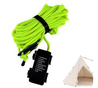 Generico Cuerda de camping - Cable de poliéster de 3 metros con luz antiviento LED impermeable de Marina, línea de guía para la seguridad de la tienda con 8 modos de iluminación | Senderismo