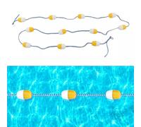 Genérico Cuerda de flotación divisoria de Piscina de Alta Visibilidad - Cuerda de Seguridad de 100 m para carriles de natación con 2 Ganchos para Clubes de natación, Ideal para Actividades en Aguas p