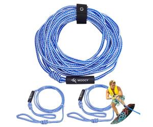 Generico Cuerda de remolque tubular, tubos portátiles para remo, kayak, esquí de agua, suministros deportivos acuáticos anti UV resistentes a la carga, accesorio seguro para barco, mar, lago, piscina