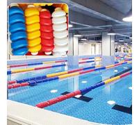 Genérico Cuerda de Seguridad de Alta flotabilidad para Piscinas: líneas para carriles de natación, Cuerda Flotante de Seguridad para Carreras de Piscinas, Cuerda Flotante marcadora de Profundidad par