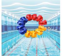 Genérico Cuerda divisoria de Seguridad Ajustable para Piscinas, Flotador de 17 m (56 pies). Cuerda Flotante Duradera para Separar Piscinas Profundas y Poco Profundas. Kit de Seguridad Ideal para niño