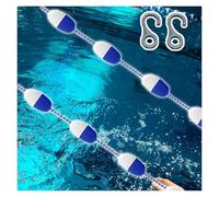 Genérico Cuerda para carriles de Piscina con flotadores - Línea de señalización de Seguridad de 38 m/124,67 pies para Uso en Interiores y Exteriores, Divisor Duradero para Carreras de natación, Equip