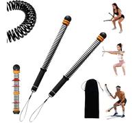 Genérico Cuerdas De Combate Ajustables Sin Cuerda, Silenciosas Y Compactas for Entrenamiento De Cuerpo Completo. Equipo De Ejercicio Portátil for HIIT con Bolsa De Almacenamiento Y Muñequera(Negro)