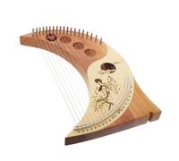 Genérico Cuerdas De Madera Lyre Harp Retro Instrumento Musical De Cuerda Arpa De Madera Incluye Accesorios De Afinación Color Aleatorio