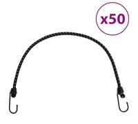 Genérico Cuerdas elásticas con Tiras Reflectantes y Ganchos 50 uds 59 cm,Deportes,Actividades al Aire Libre,Camping y Senderismo,Accesorios para Tiendas de campaña-4008150