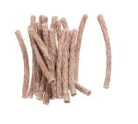 Genérico Cuerdas Enceradas de Yute 20 Piezas para Iniciador de Fuego, Mecha Rápida para Campamento, Barbacoa y Supervivencia al Aire Libre, Cuerda Resistente para Encender