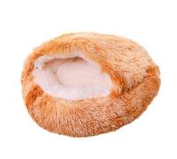 Generico Cueva para gatos - Camas para mascotas Camas para gatos | Cama para gatos de suave peluche, caseta para perros con fondo antideslizante, caseta para lavable a máquina, suministros para alma