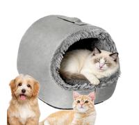 Genérico Cueva para Gatos De Invierno,con Asa Cama Cómoda Semi-Cerrada para Invierno - Casa Tienda Cubierta para Cachorros Y,para Casa Dormitorio Estudiantil Apartamento Habitación Sala De Estar