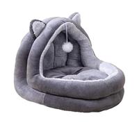 Generico Cueva para mascotas, semicerrada, caseta de invierno para gatos, cachorros, conejos, habitación interior, salón, balcón, apartamento, do