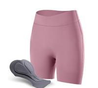 Genérico Culotte Ciclismo Mujer con Badana - Pantalones Cortos Bici Cintura Alta con Amortiguación Sillín 3D, Secado Rápido Transpirable 4 Vías Elástico con Tiras Reflectantes(A,S)