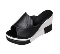 Genérico CuñAs Mujer Sandalias de cuña con lataforma para mujer. Sandalias casuales sencillas y versátiles. cómodas que aumentan la estatura, ideales para madres. CuñA (43)