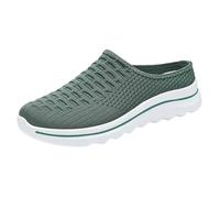 Genérico Cuñas Mujer Verano Pies Anchos Zapatos de Comodas Zapatos de Verano Transpirables Y Cómodos para Mujer,con Un Solo Pie,Transpirables Y Cómodos,con Media Caña. Sandalias (Green,39)