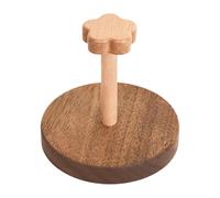 Genérico Cup Dispenser, Wood Drink Stand, 5.12x5.12in Decorative Mug Holder, Compact Vertical Storage, Easy Access Dispensing for Bedside, Bathroom, Kitchen, Coffee, Bar, Dorm, Camping, Rv