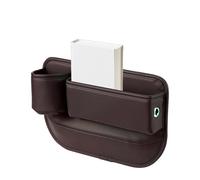 Genérico Cup Holder Gap Bag for Car, Automotive Organizer, Storage Seats With Charging Hole, Car Interior Organization, Gap Filler, Box For SUVs, Trucks, Minivans, Sedans, RVs, 11.23x8.27x2.56 inches