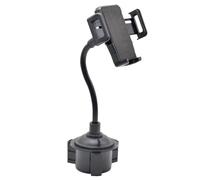 Genérico Cup Holder Phone Mount - Adjustable ABS, Universal Fit | 2-in-1 Cellphone Cradle | Secure Vehicle Dashboard Stand For All Smartphone Models In Truck Car SUV Driving Commute