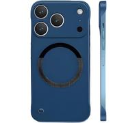 Genérico Curranet Ultra Thin Anti-Shock and Anti-Scratch Hard Phone Borderless Cases, Ultra-Thin Frosted Magnetic Suction Frameless Hard Case for iPhone 16/17 Pro MAX (16 Plus,Blue)