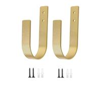 Genérico Curtains Holdbacks - 2-Piece U Shape Metal Holdbacks, Sturdy Drapery Tieback Hooks with Modern Design, Heavy Duty Curtain Holdback Set, Wall Mounted Window Curtain Holders