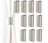 Genérico Curtains Magnets Closure - 10 Pieces Magnetic Curtains Clamps | Detachable Curtains Buckle for Living Room Bedroom Bathroom Shower Window Kitchen Wall Indoor