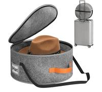 Genérico Custodia Da Viaggio per Cap- Borsa Portatile con Cerniera - Scatola Organizer per Cappello Da Cowboy - per Casa, Viaggio, Camera Da, Armadio, Stanza Dei Bambini E, Giocattoli E Sciarpa