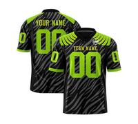 Genérico Customizable Football Jersey for Men and Women Personalized Team Uniform with and Number Fabric