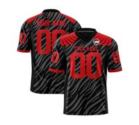 Genérico Customizable Football Jersey for Men and Women Personalized Team Uniform with and Number Fabric