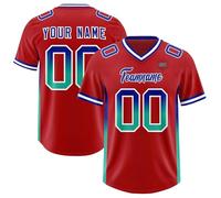 Genérico Customizable Team Jersey Personalized and Number Athletic Short Sleeve Shirt for Sports Fans and Teams