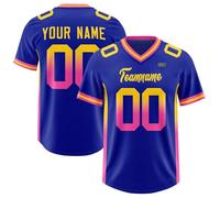 Genérico Customizable Team Jersey Personalized and Number Athletic Short Sleeve Shirt for Sports Fans and Teams