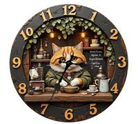 Genérico Cute Animal Clock for Living Room Bedroom Bar Office Library Kitchen (Style A, 12inch/30cm)