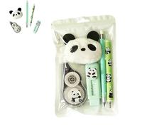 Genérico Cute Animal Stationery Set with Correction Tape Pen Combo, Supplies with Plush Pendant and Eraser, Practical Writing Stationery Sets for Office And Note Taking (1 Set)