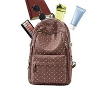 Genérico Cute Backpack Women | Waterproof Nylon Dot Bookbages