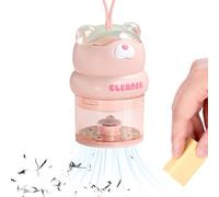 Genérico Cute Bear Desktop Vacuum - 500mAh USB Rechargeable, Mini Keyboard Dust, Eraser Crumb Cleaner, Quiet Grooming Tool, Aesthetic Office Decor, Cordless Table | For Students