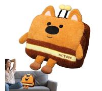 Genérico Cute Bee Dog Plush Doll, Adorable Bee Puppy Pillow Toy, Soft Stuffed Animal, 15.75x5.91x11.81Inches Comfortable Cuddling, for Animal Lovers