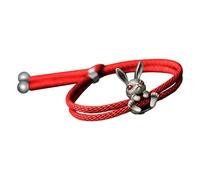 Genérico Cute Bunny Bracelet, Adjustable Metal Jewelry, 7.09 Inches Wrist Bracelet with Beaded Design, Zinc Alloy Charm Accessory, Fashion Jewelry with Spring Style, Easter Charm for Party