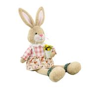 Genérico Cute Bunny - Rabbit Toy for Cuddling | Adorable Stuffed Animal with Long Legged Design & Plushy Fabric Texture, Holiday Nursery Accents for Home, Bedroom, Living Room and Apartment