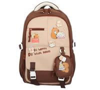Genérico Cute Capybara - 35cm Kids Backpack, Spacious Schoolbag with Pockets, Lightweight Travel Bag | Large Capacity Backpack for College School Beach Picnic Weekend Trip Boys Girls